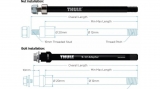 THULE CHARIOT THRU AXLE 159 or 165mm (M12X1.5) - Shimano